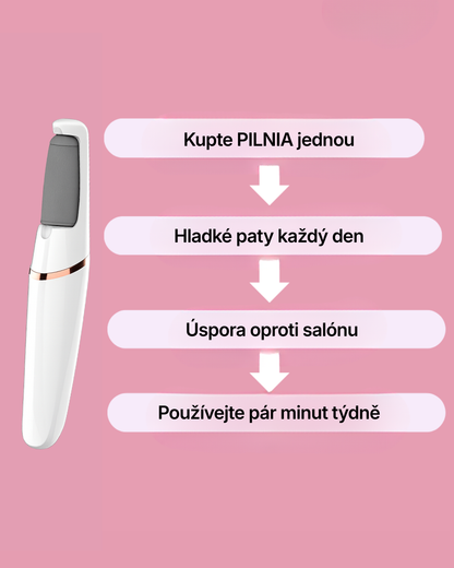 PILNIA – Hladké paty bez bolesti během 5 minut
